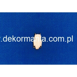 Sowa  3,5x2 cm  , zarys